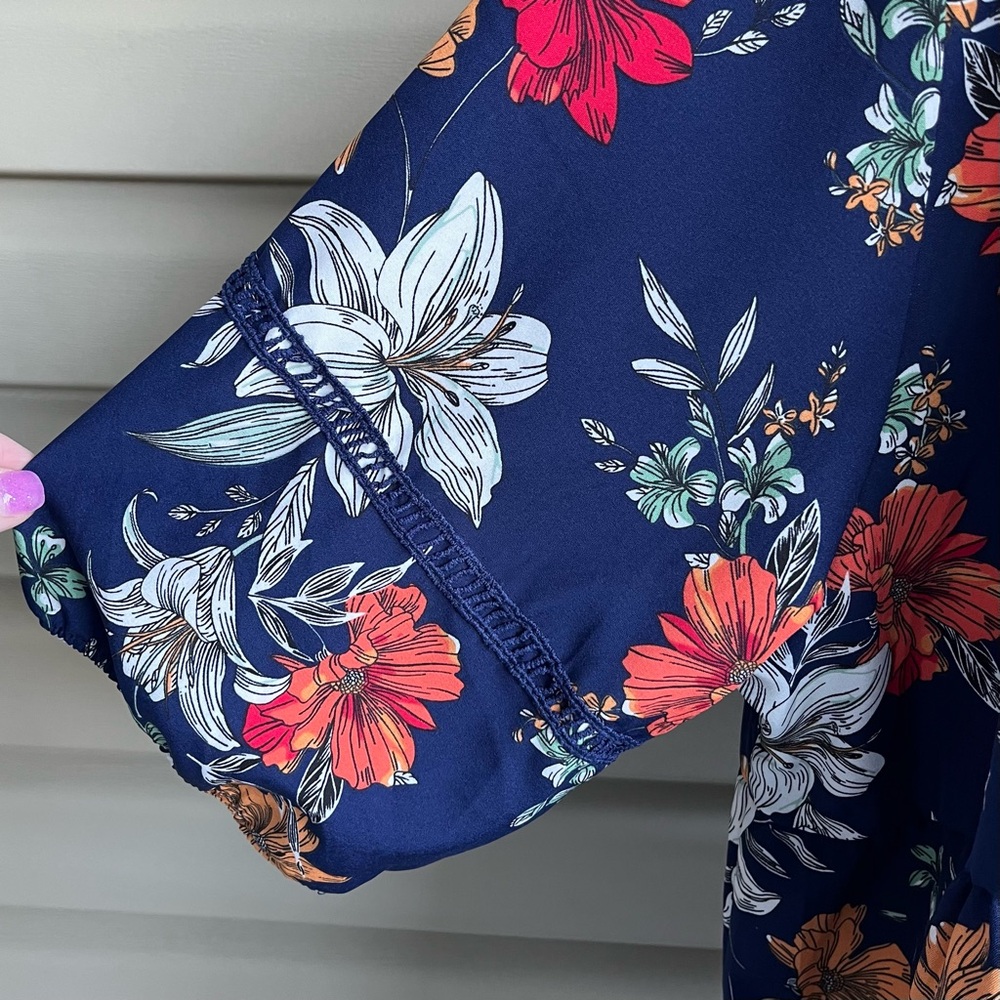 •BloomChic• NWT Floral Tunic Blouse/Mini Dress - Size 22-24 - Picture 6 of 10